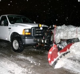 Snow plowing in Denver