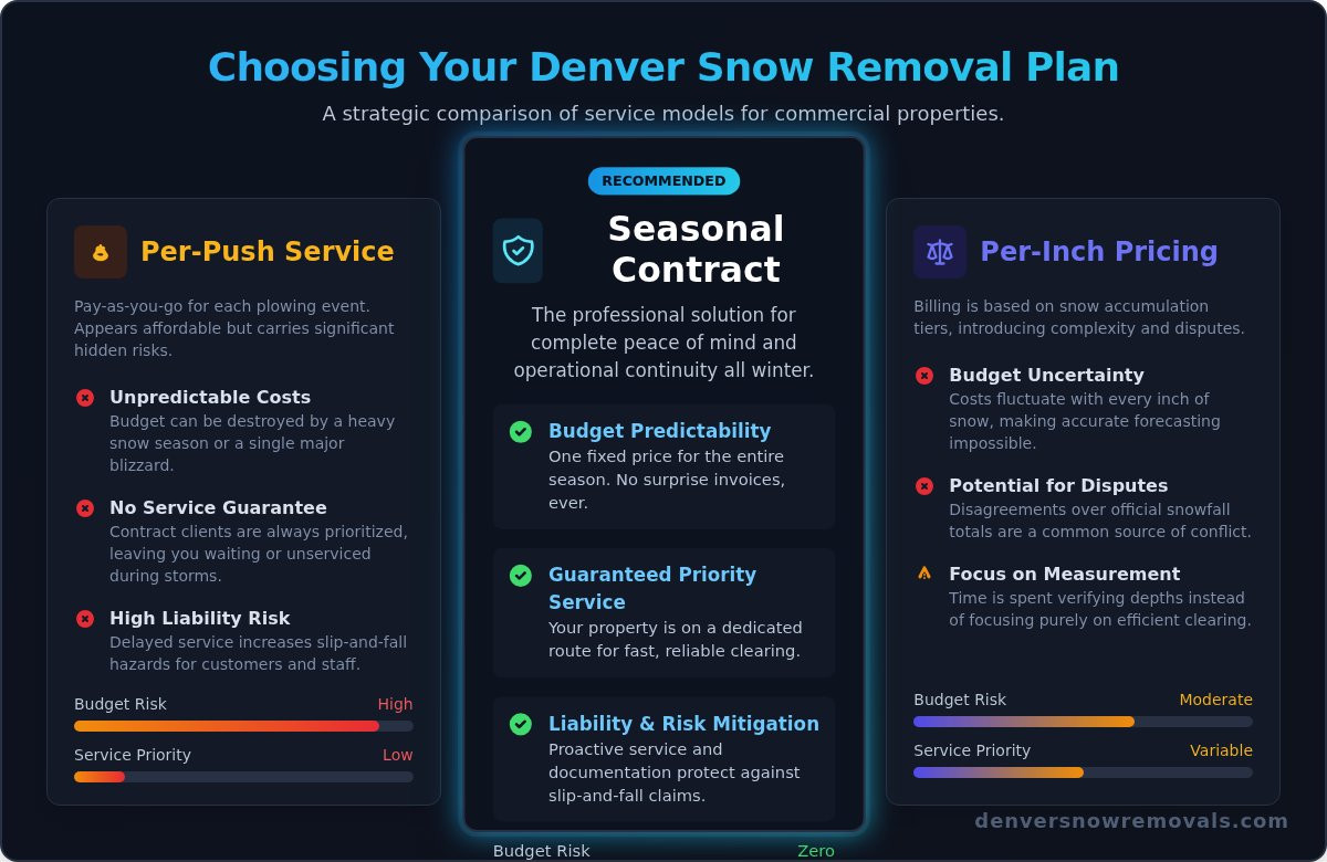 Seasonal Snow Removal Contract Denver: Secure Your Property This Winter