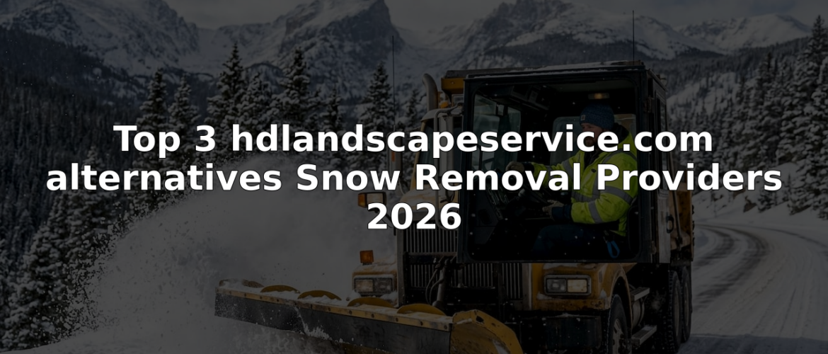 Snowplow truck clearing snowy Denver street