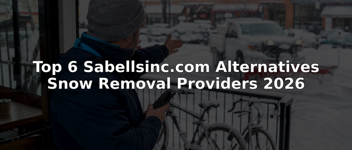 Property manager supervising snow removal outdoors