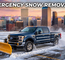 Emergency snow removal and snow plowing in Denver, Colorado