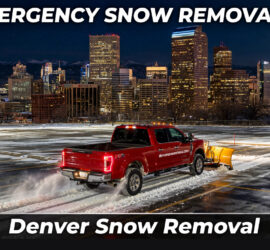 Emergency snow removal in Denver, Colorado