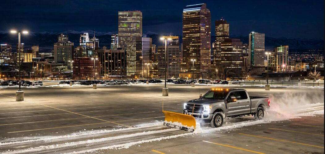 Emergency snow removal and snow plowing in Denver, Colorado