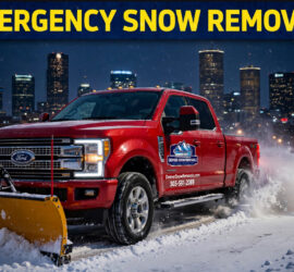 Snow removal and plowing in Denver, Colorado