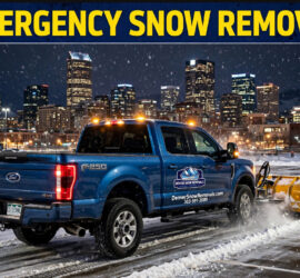 Emergency snow removal in Denver, Colorado