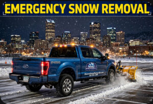Emergency snow removal in Denver, Colorado