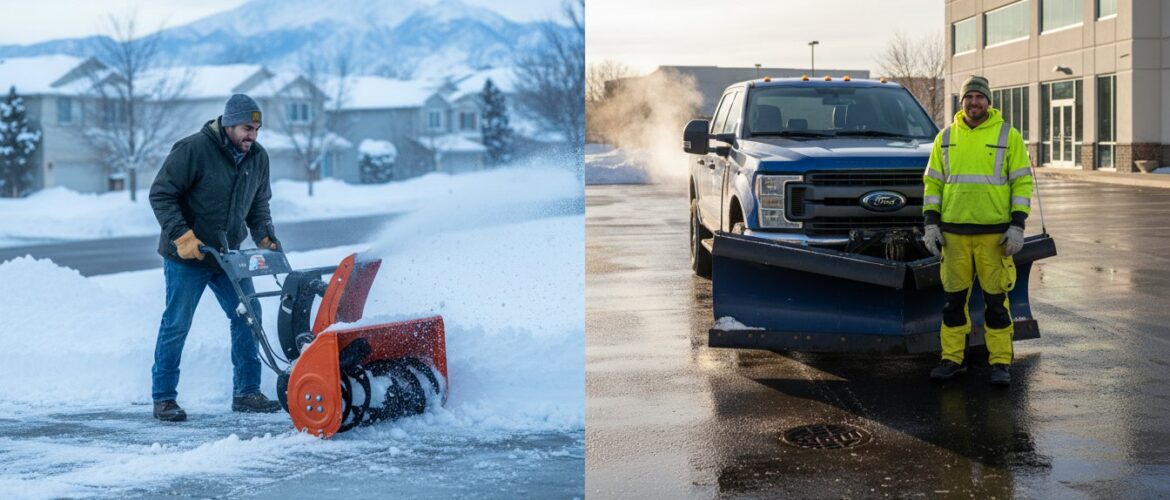 Snow Blower vs. Snow Plow Service: A Denver Property Owner's Guide