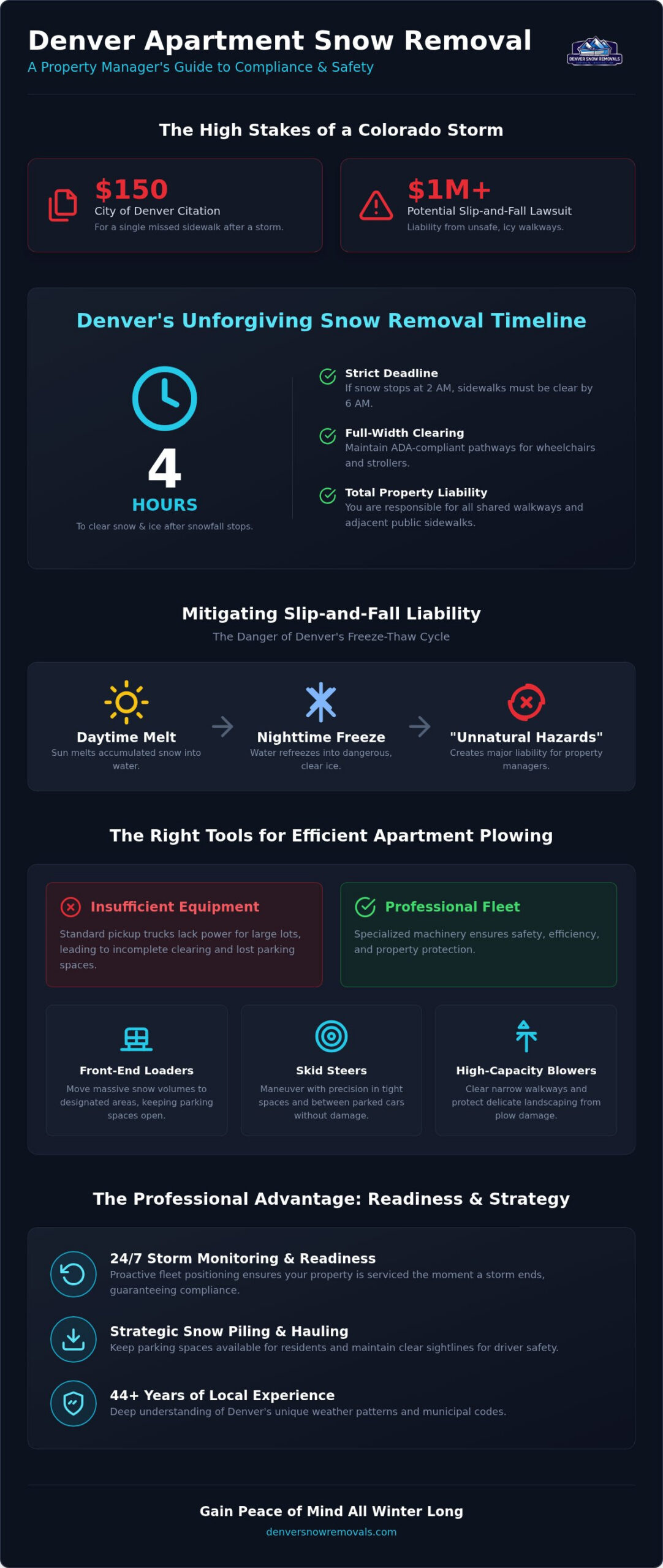 Denver Apartment Snow Removal: Property Manager Guide