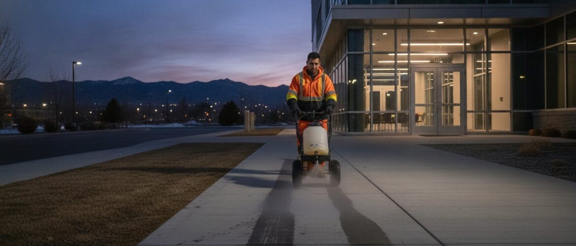 Black Ice Prevention for Business Denver: The Liquid De-Icer Checklist