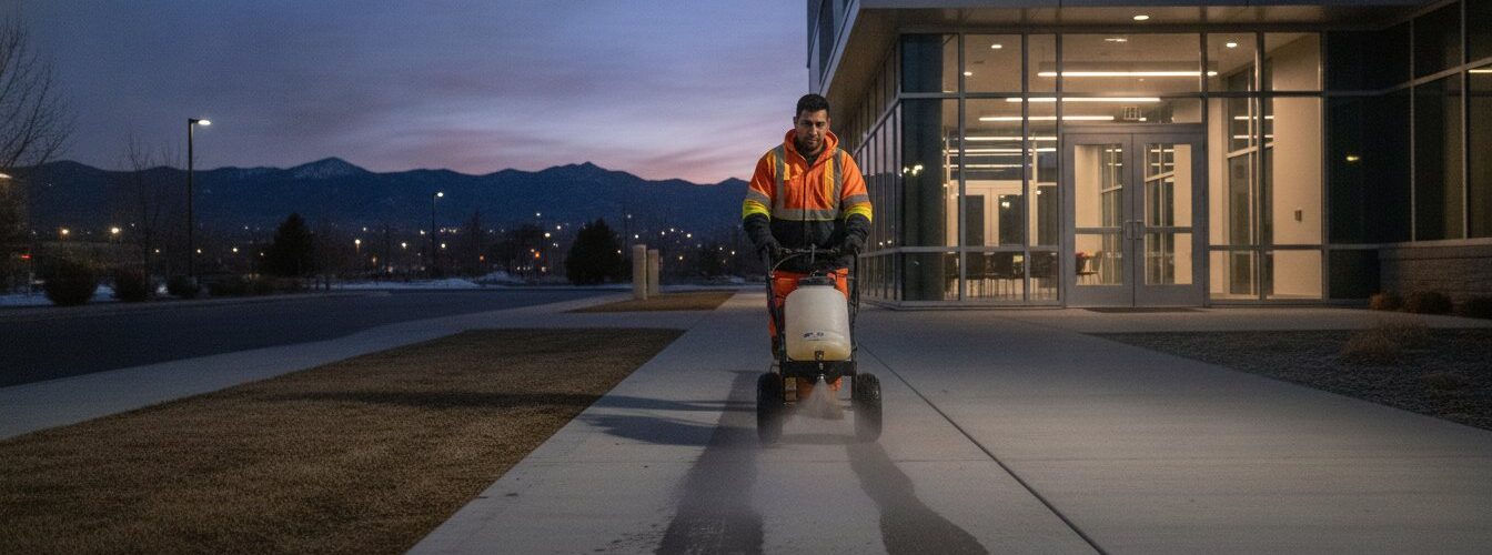 Black Ice Prevention for Business Denver: The Liquid De-Icer Checklist