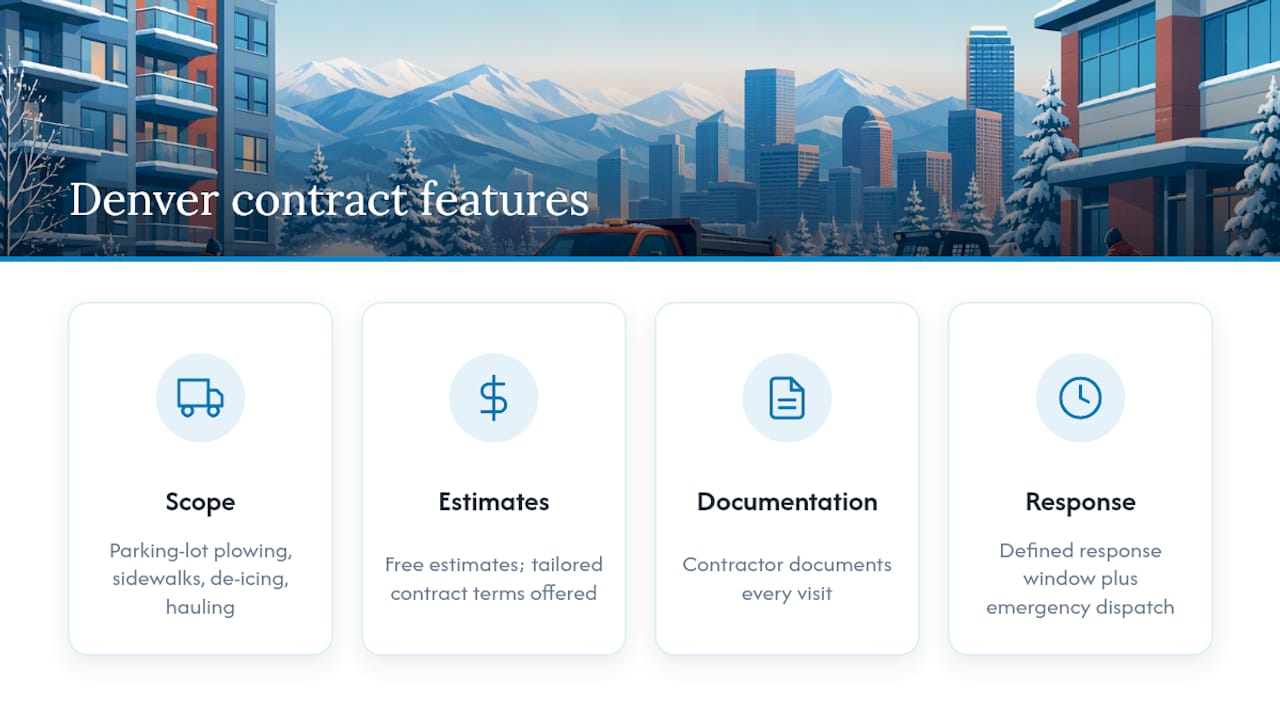 How Denver Snow Removal supports apartment and HOA contracts — overview diagram