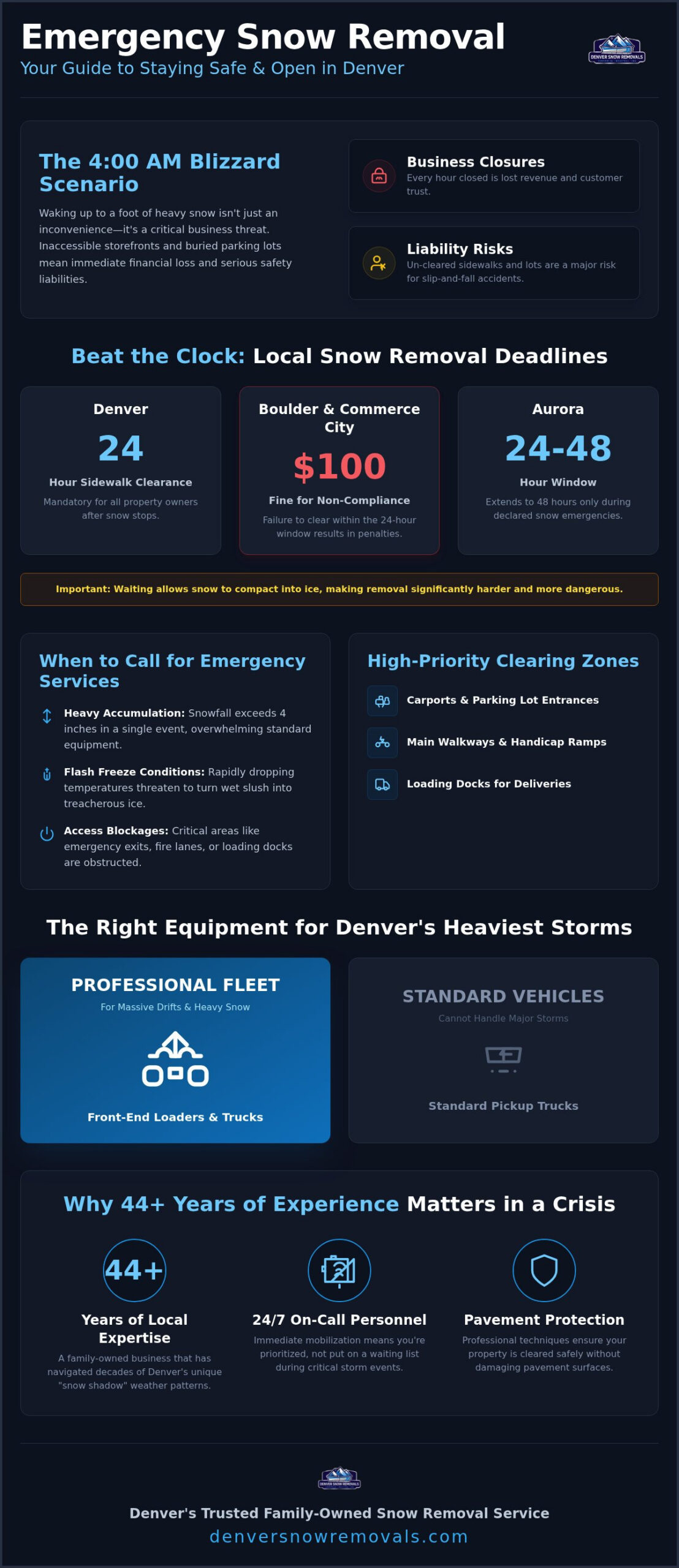 24/7 Emergency Snow Removal in Denver: Fast, Reliable Response