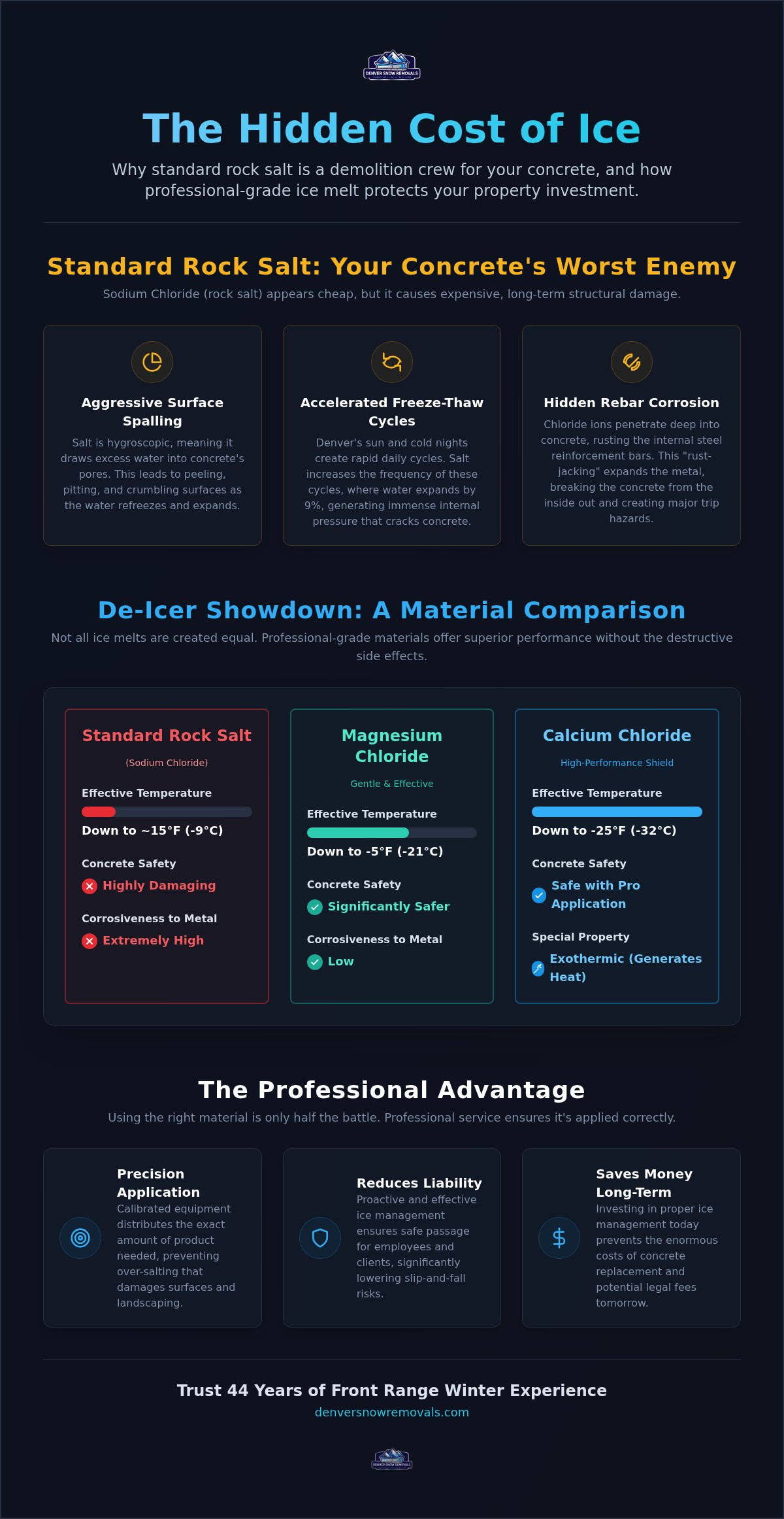 Concrete Safe Ice Melt Service Denver: Protect Your Property in 2026
